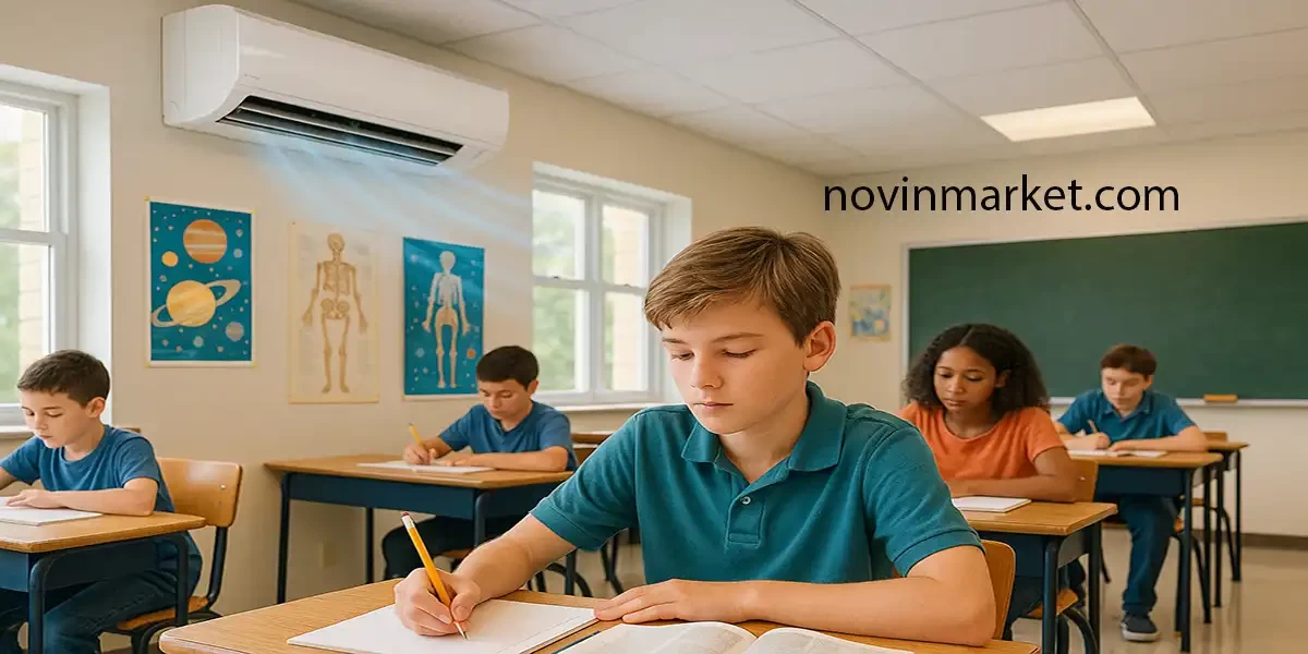 تاثیر کولر گازی بر بهبود یادگیری دانش آموزان